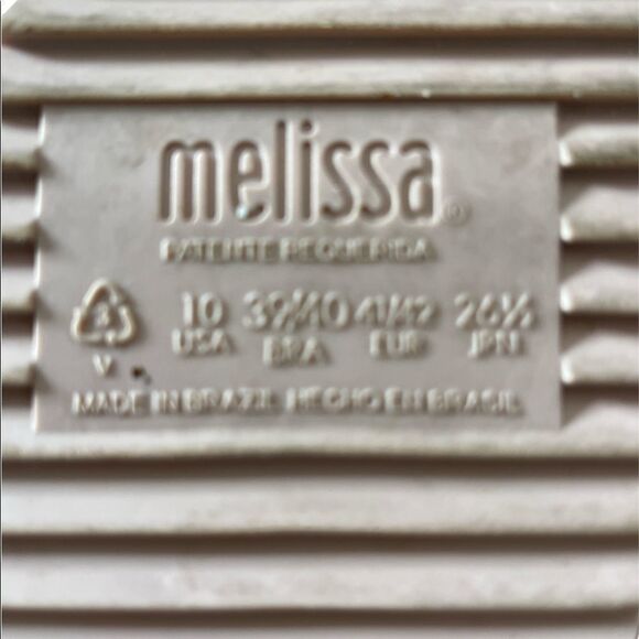 Melissa X Salinas Hotness Flatform Platforms Double Woven Strap Sandals - Picture 6 of 7